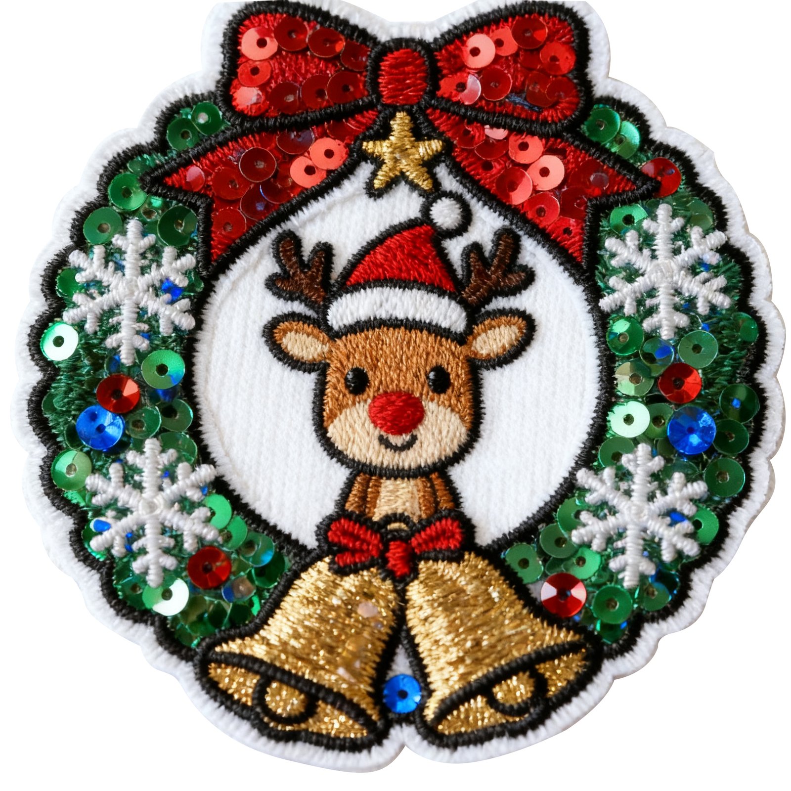 Embroidered sequins 3