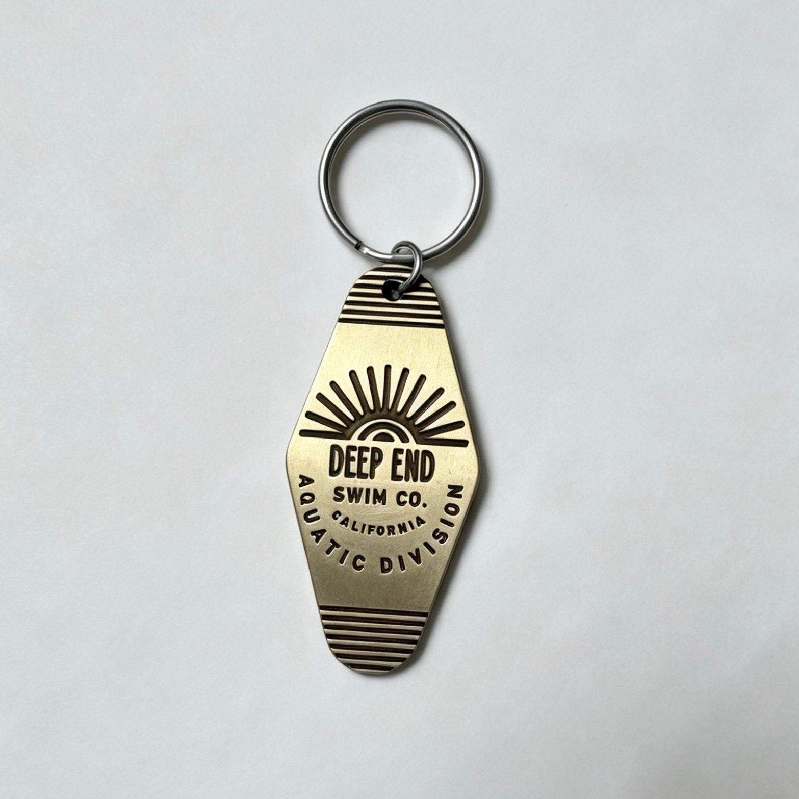 Custom metal keychain product example