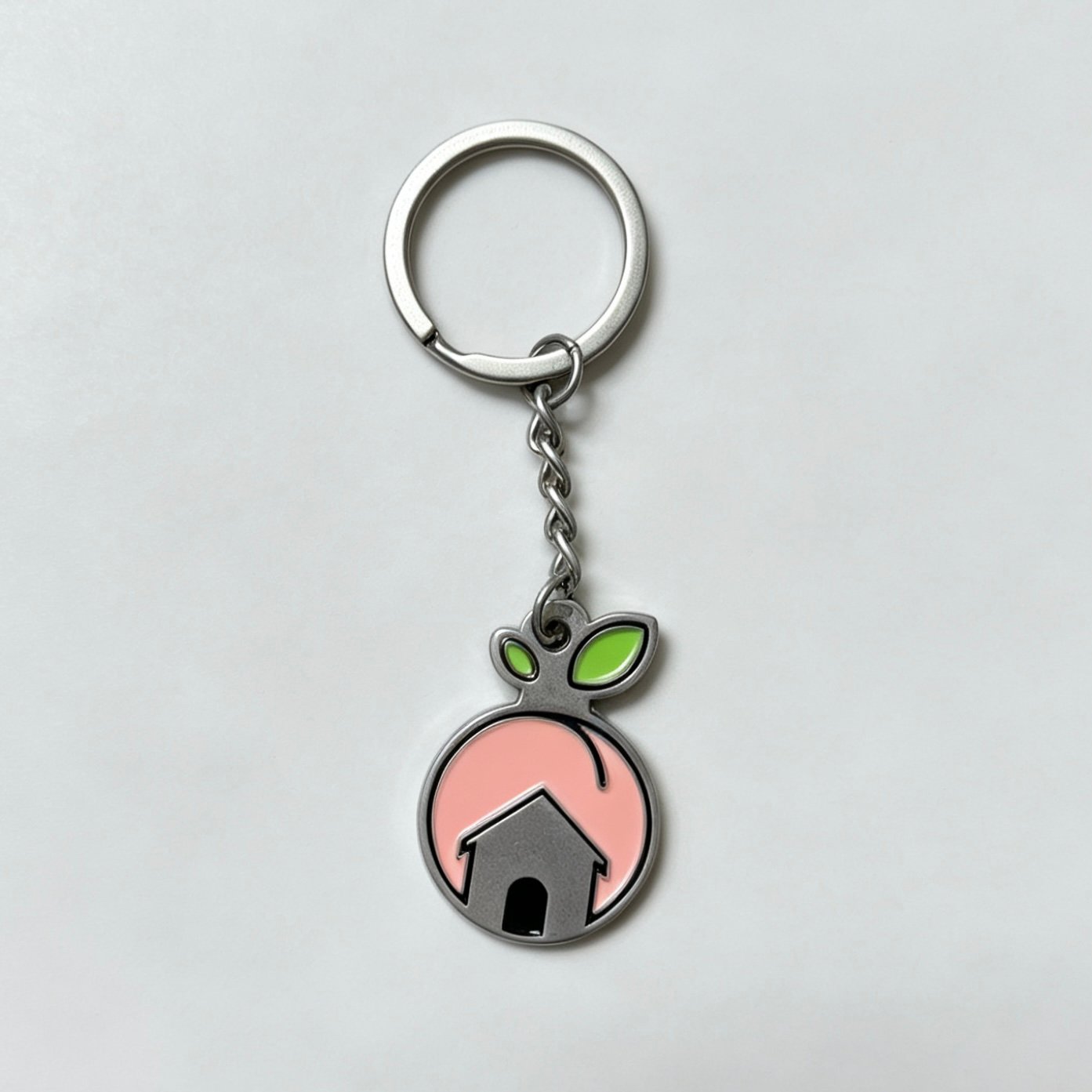 Custom metal keychain product example