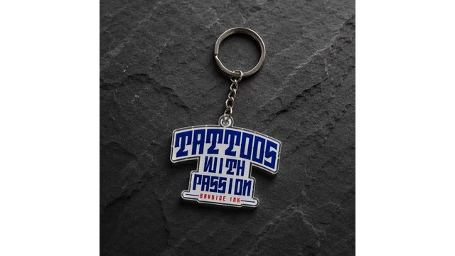 Custom acrylic keychain product example