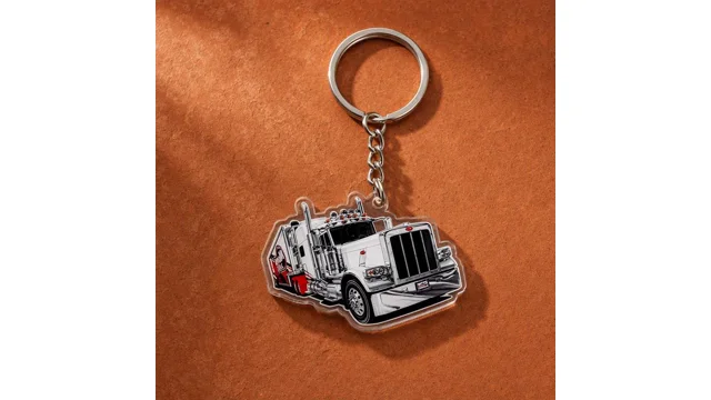 Custom acrylic keychain product example
