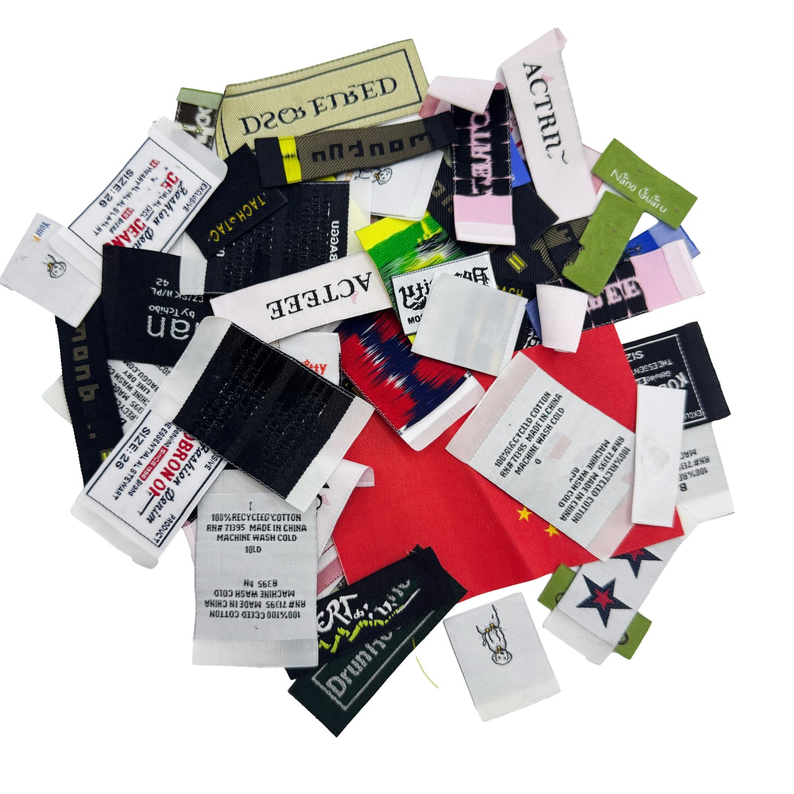 clothes labels product sample 2