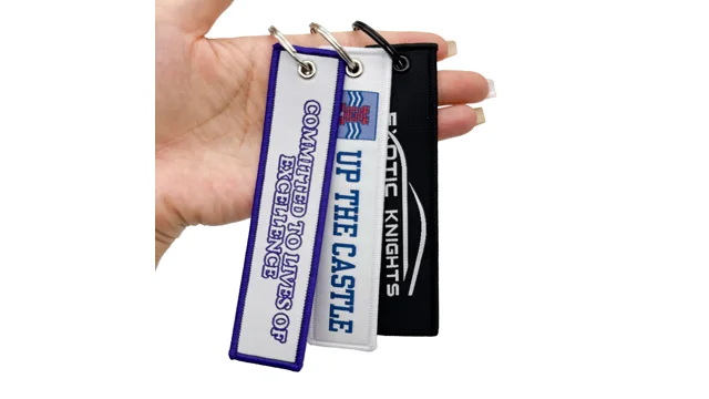 embroidered keychain product sample 5