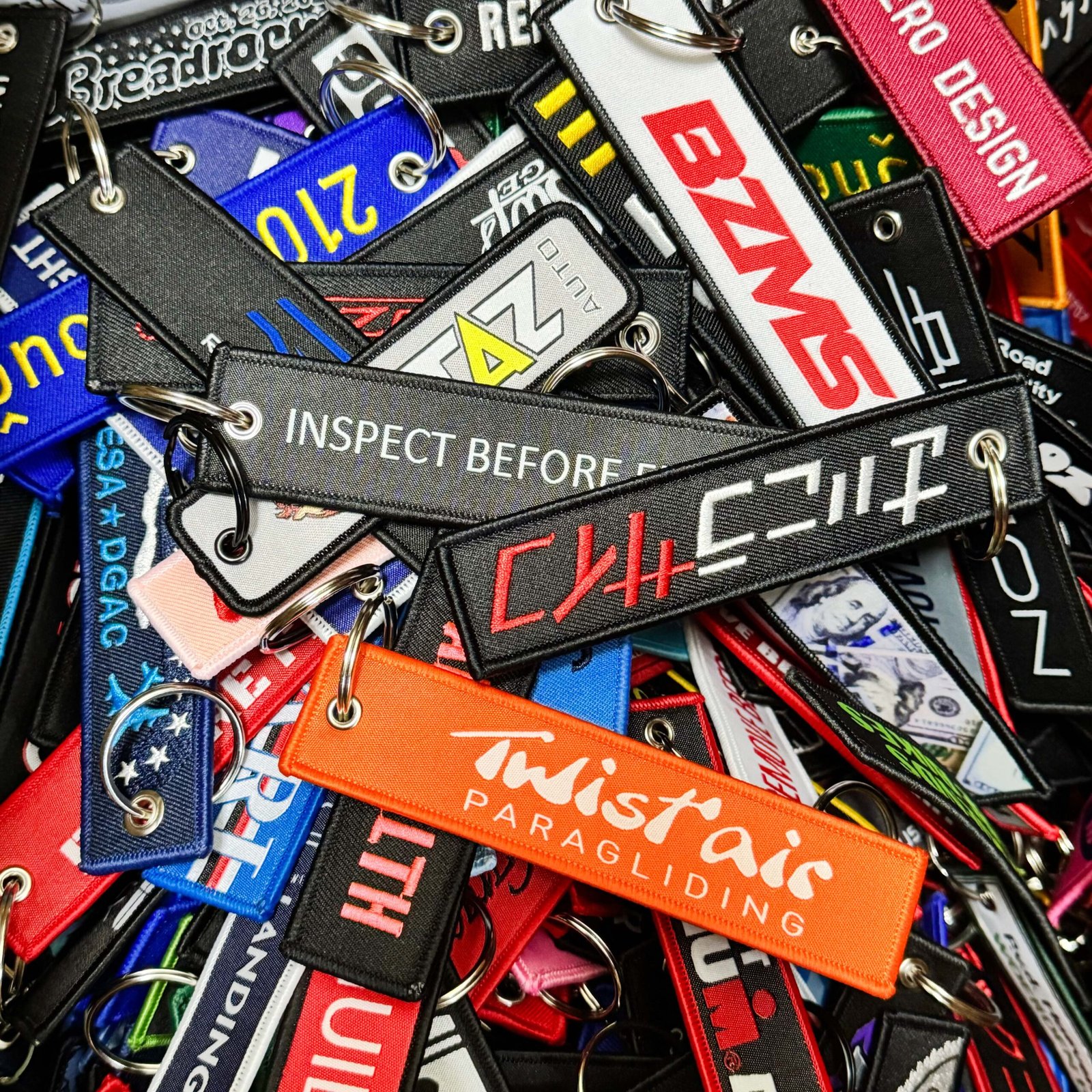 embroidered keychain product sample 7