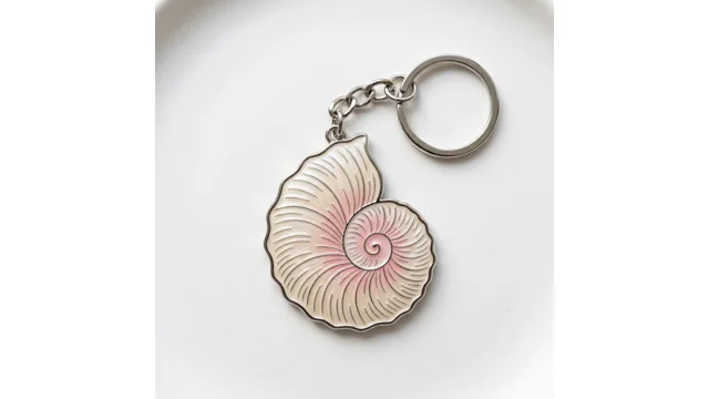 Custom metal keychain product example
